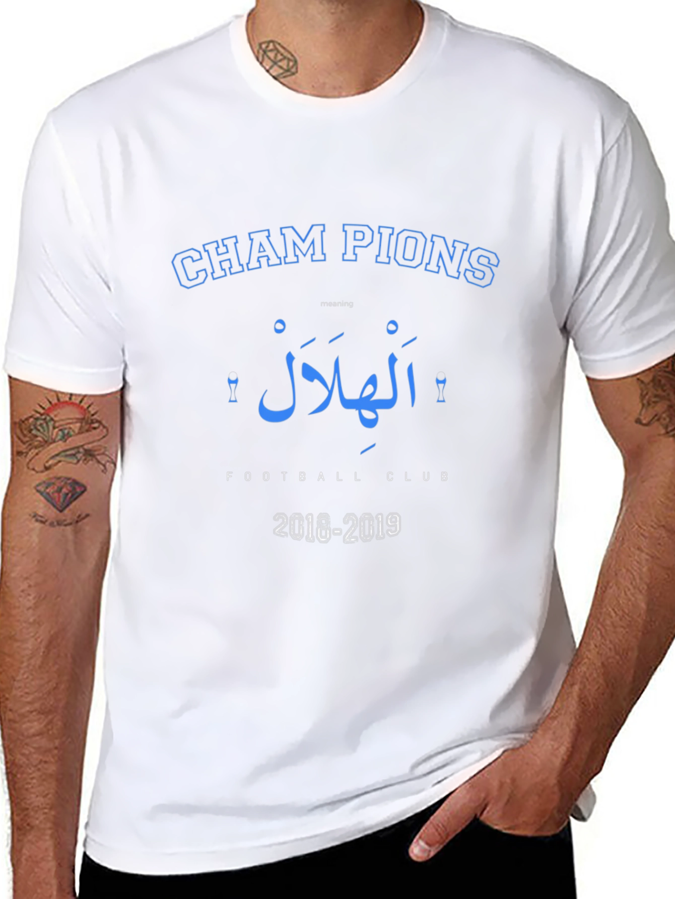 Champions Al Hilal Football Club Black T-Shirt