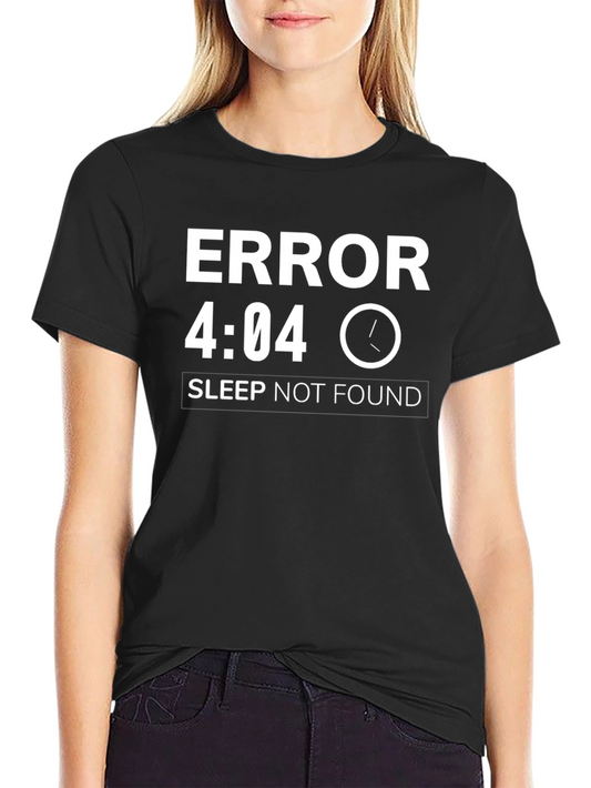 Error 404 Sleep Not Found T-Shirt - Funny Sleeveless Design