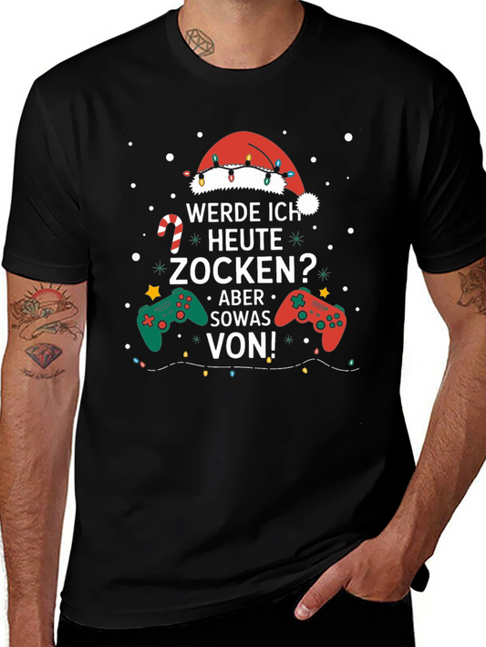 Gamer Holiday T-Shirt: Will I Game Today? Yes!