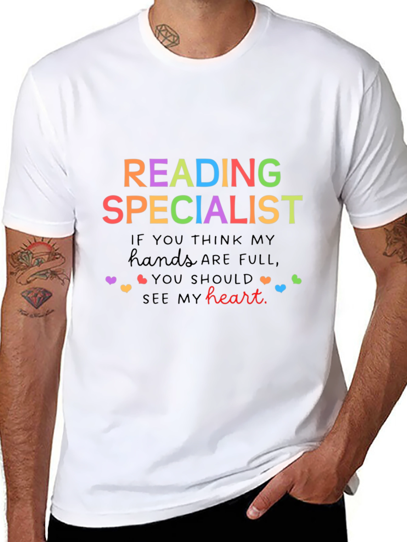 Reading Specialist Heart T-Shirt