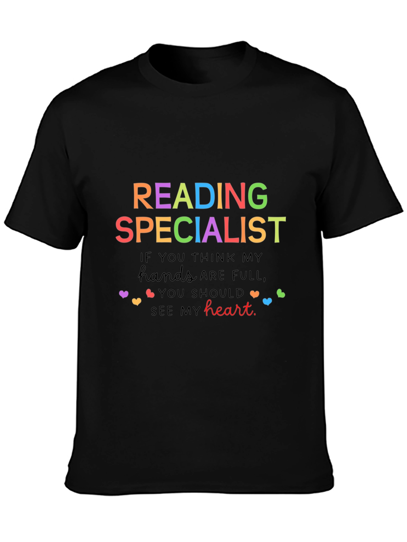 Reading Specialist Heart T-Shirt