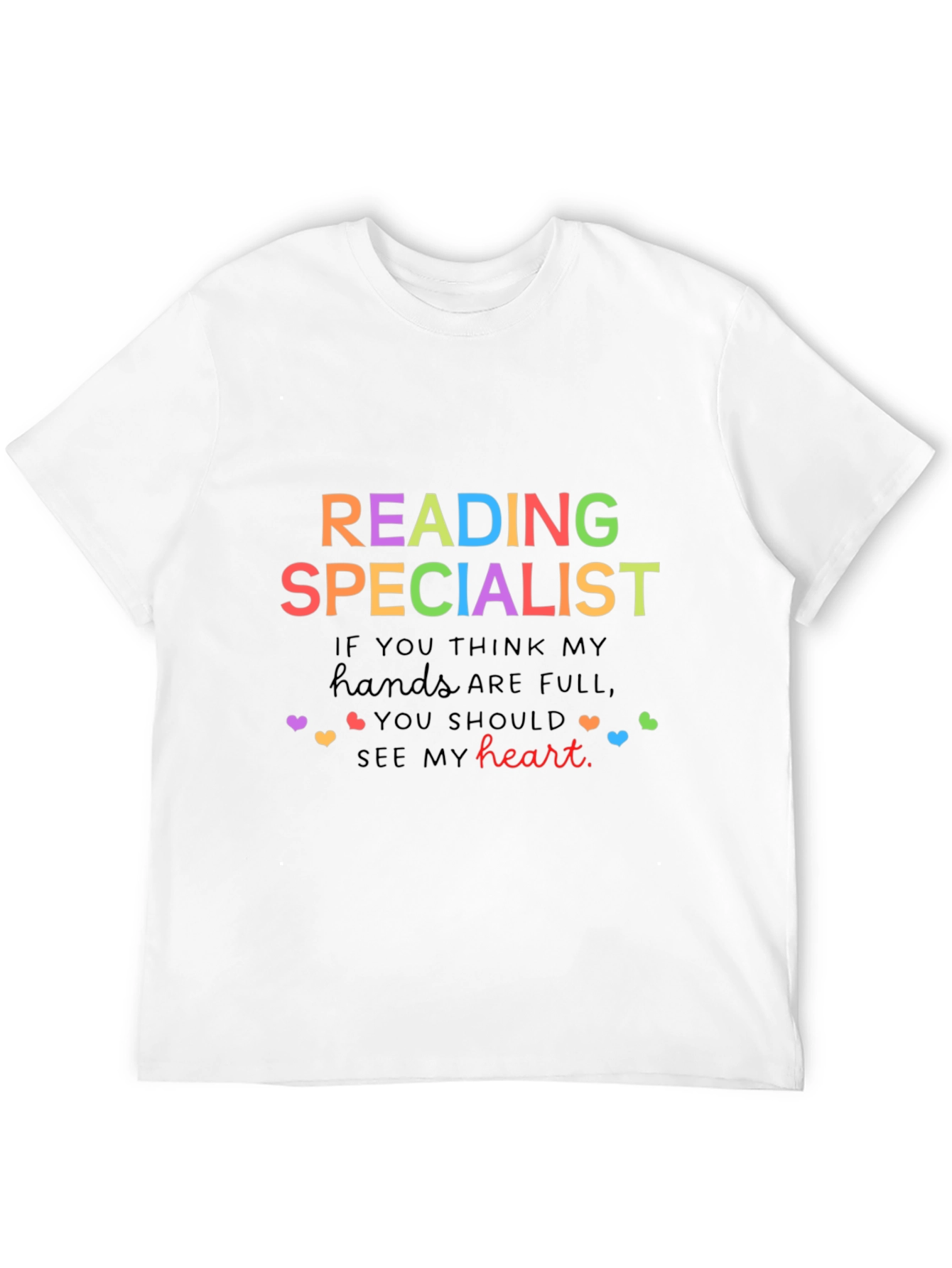 Reading Specialist Heart T-Shirt