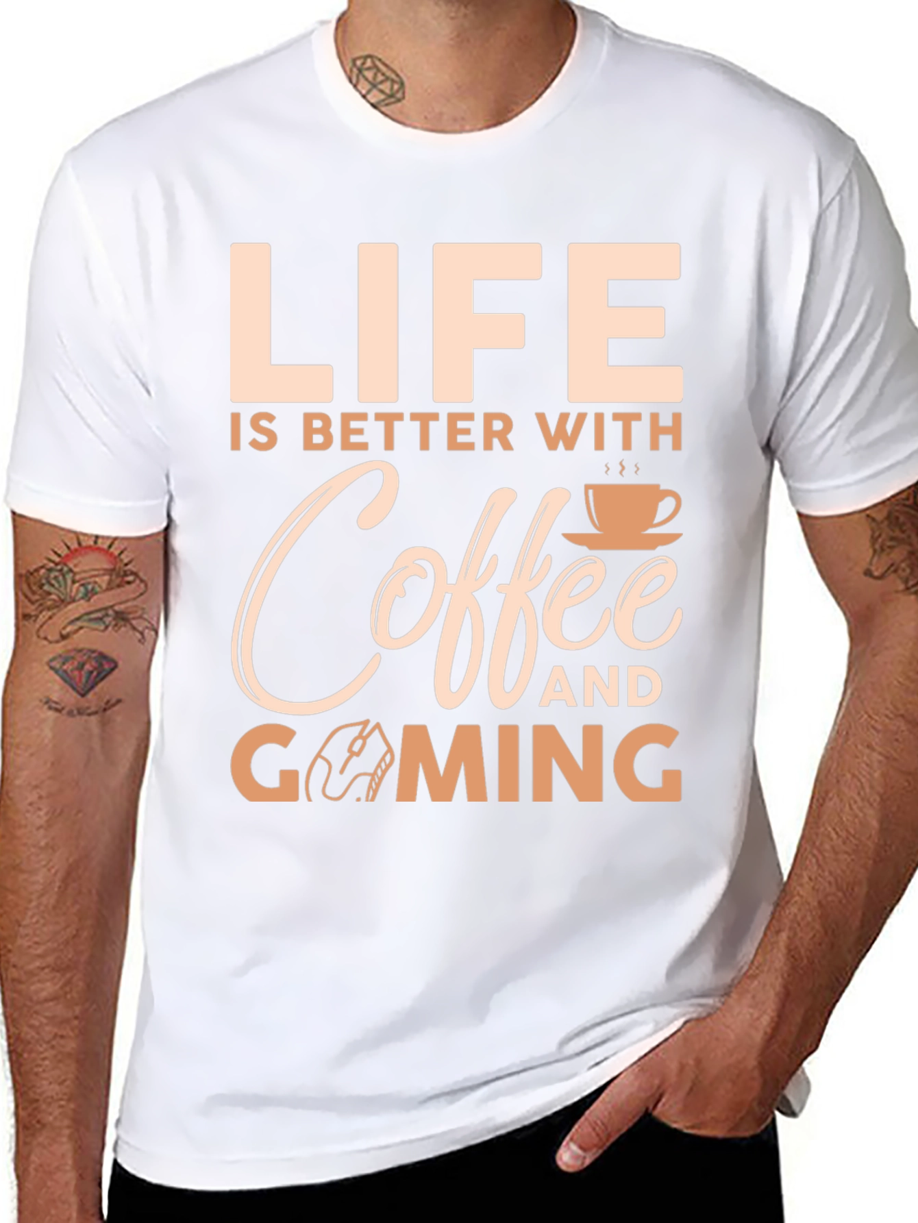 Life Is Better With Coffee And Gaming T-Shirt