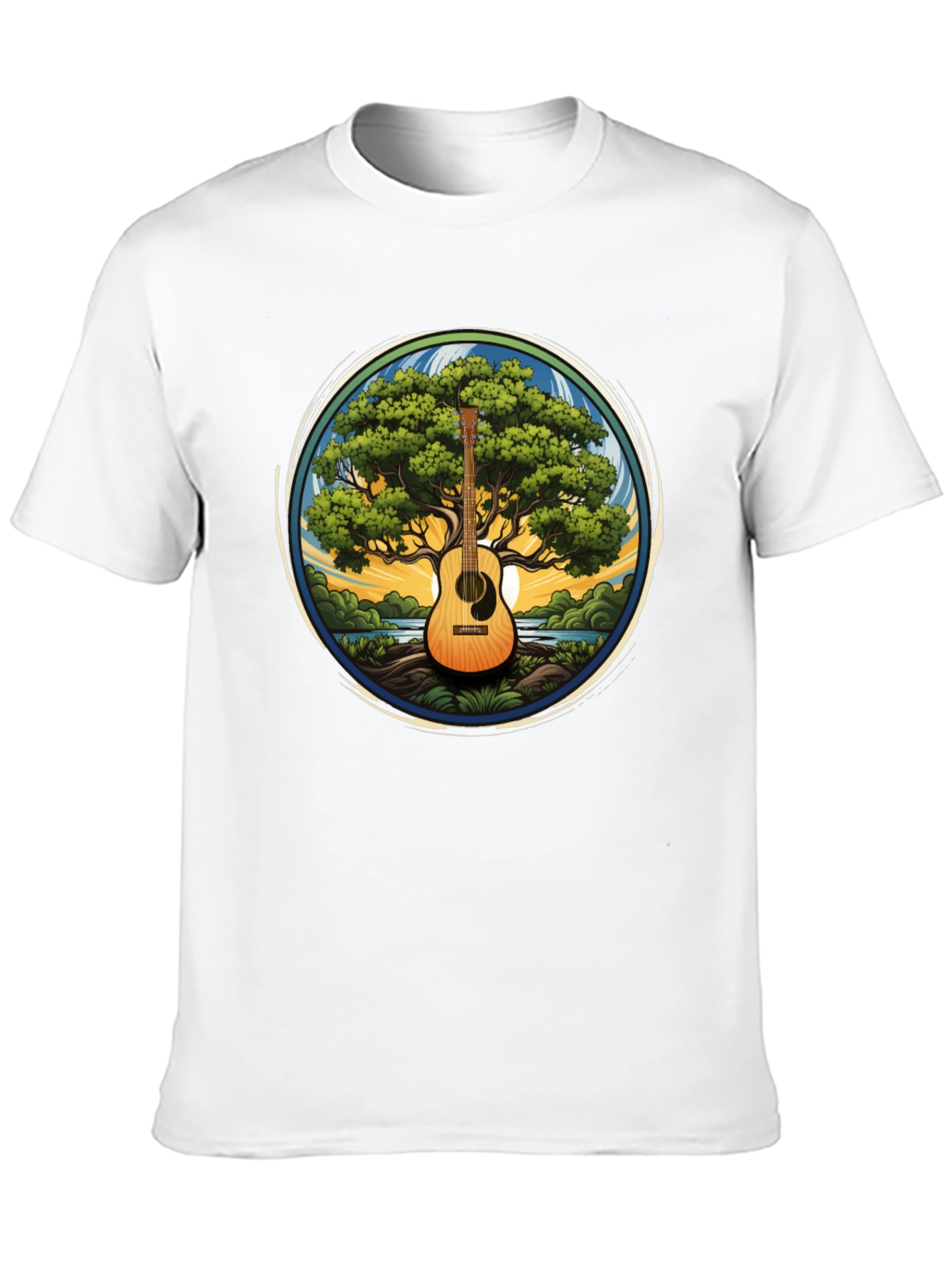 Guitar Tree Graphic Tee - Music Lovers T-Shirt