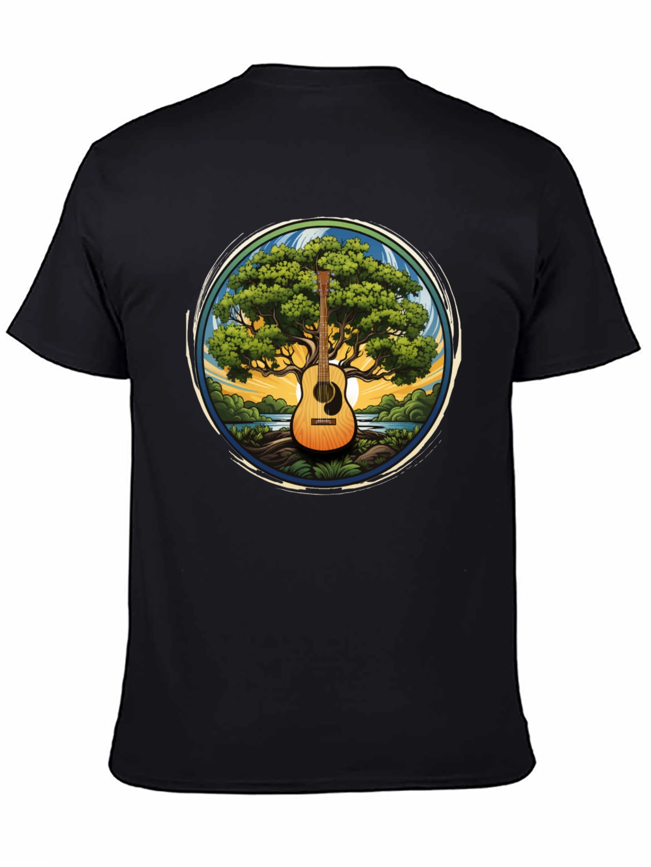 Guitar Tree Graphic Tee - Music Lovers T-Shirt