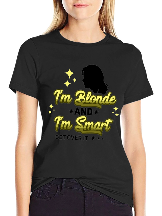 Blonde & Smart Graphic Tee - Black Unisex Shirt