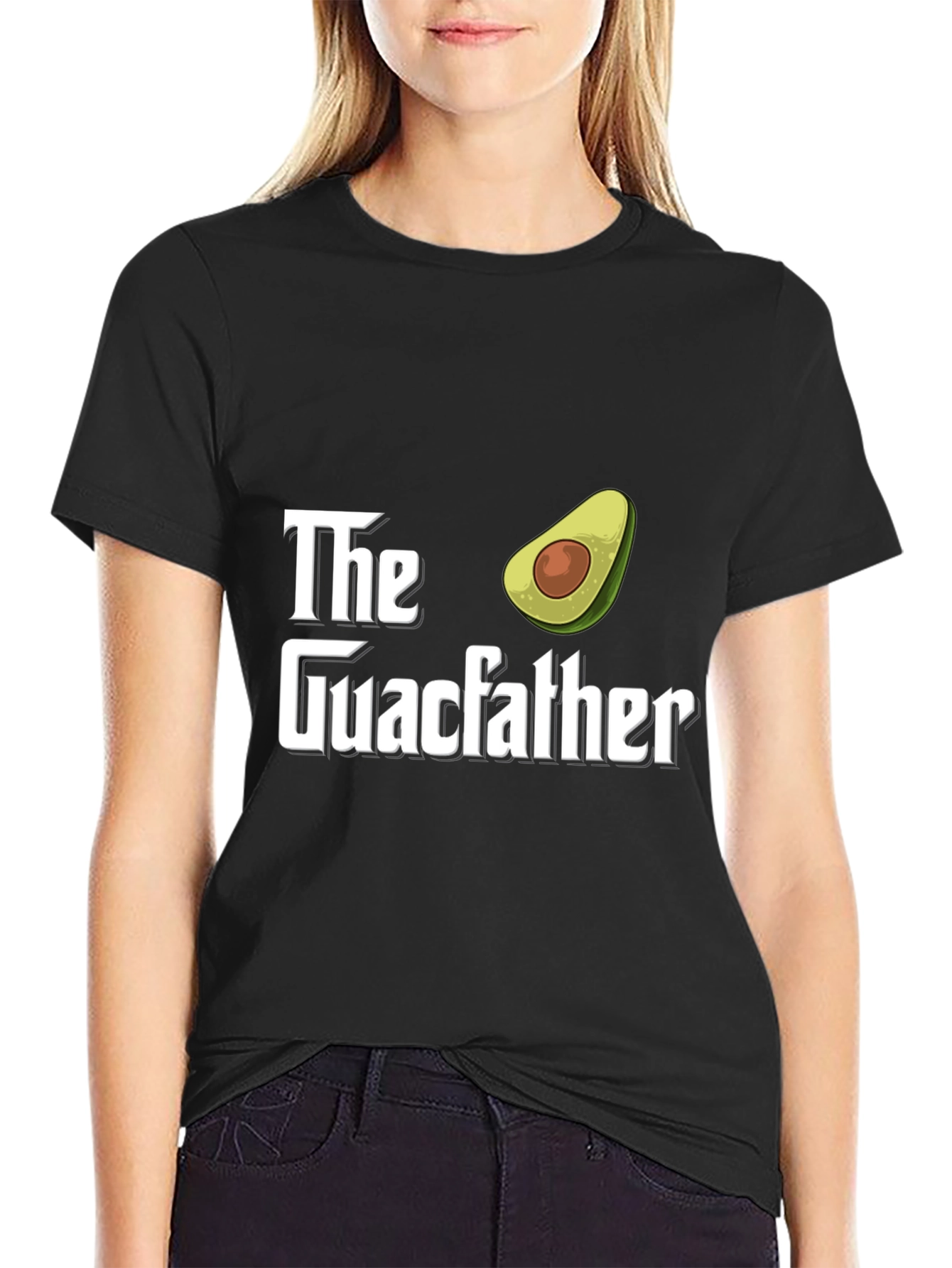 The Guacfather Avocado Graphic T-Shirt - Black