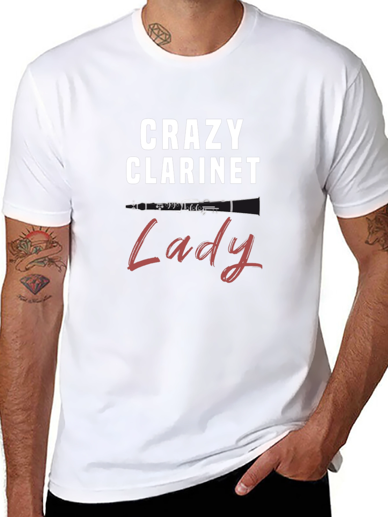 Crazy Clarinet Lady T-Shirt