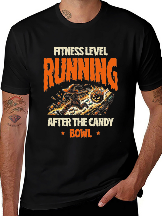 Fitness Level Running Halloween T-Shirt