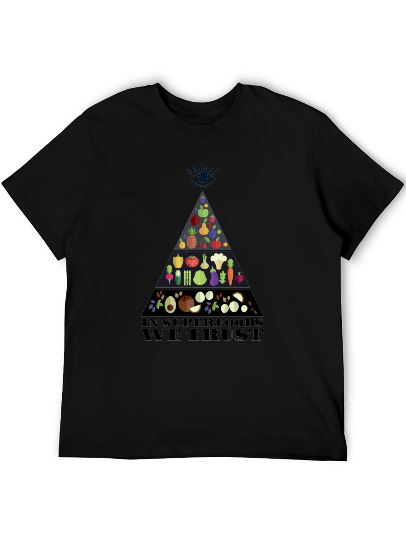 Superfood Pyramid Graphic T-Shirt - Vegan Friendly Design