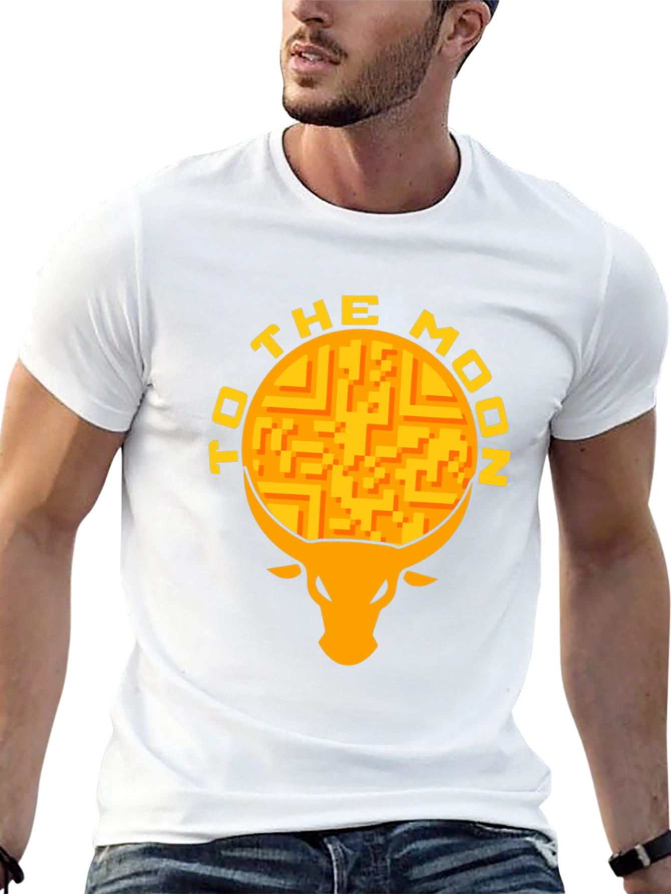 To The Moon Bull T-Shirt