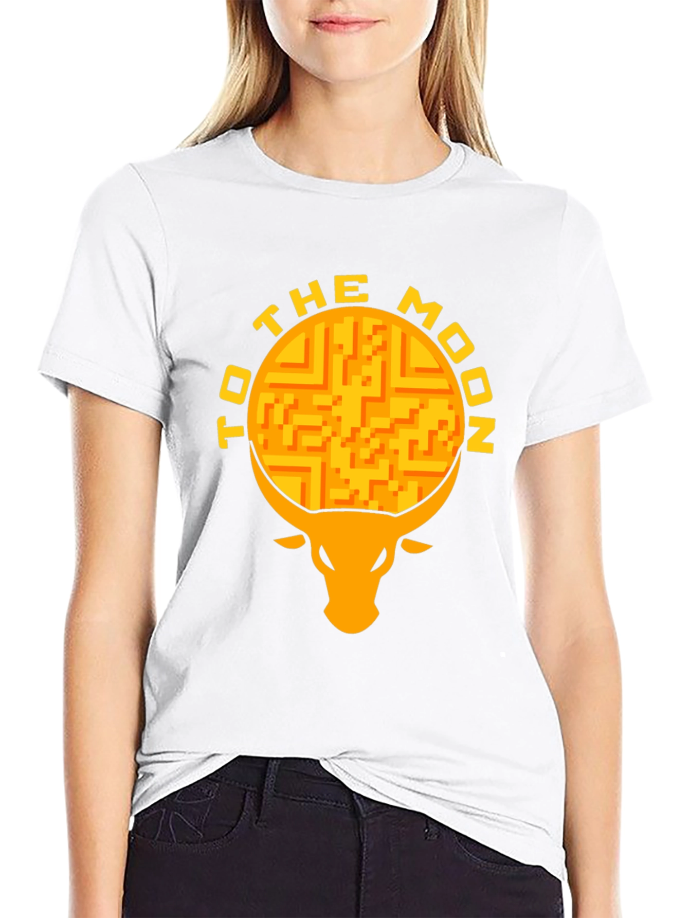 To The Moon Bull T-Shirt
