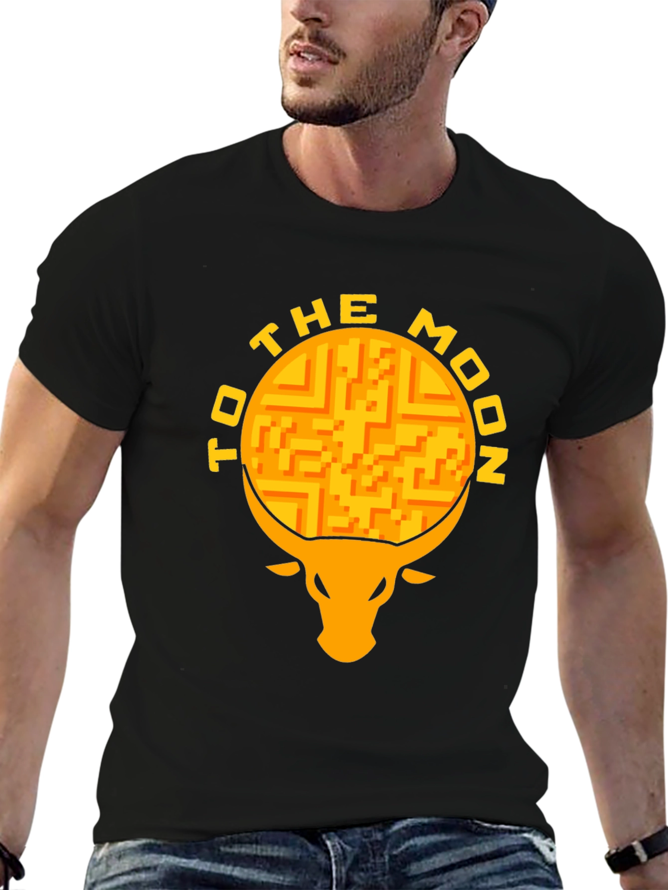 To The Moon Bull T-Shirt