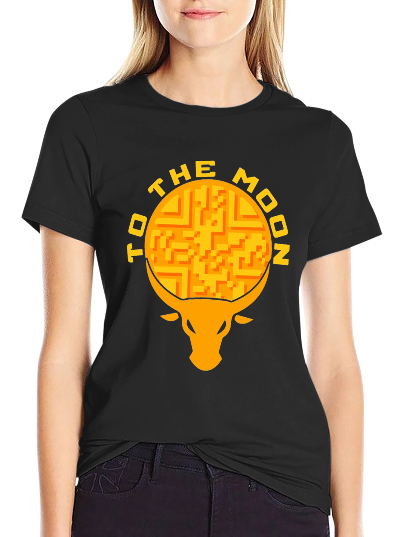 To The Moon Bull T-Shirt