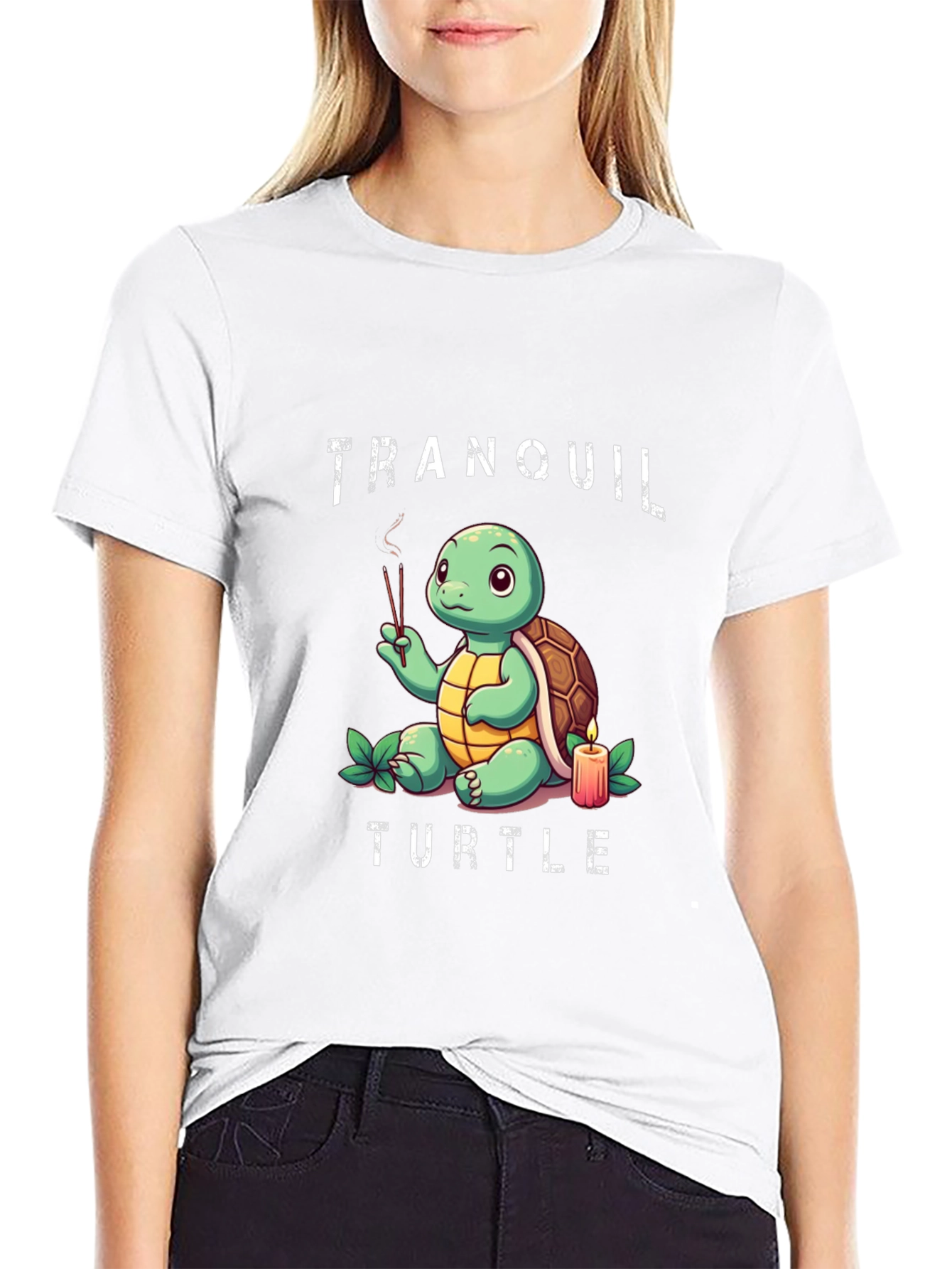 Tranquil Turtle Graphic T-Shirt