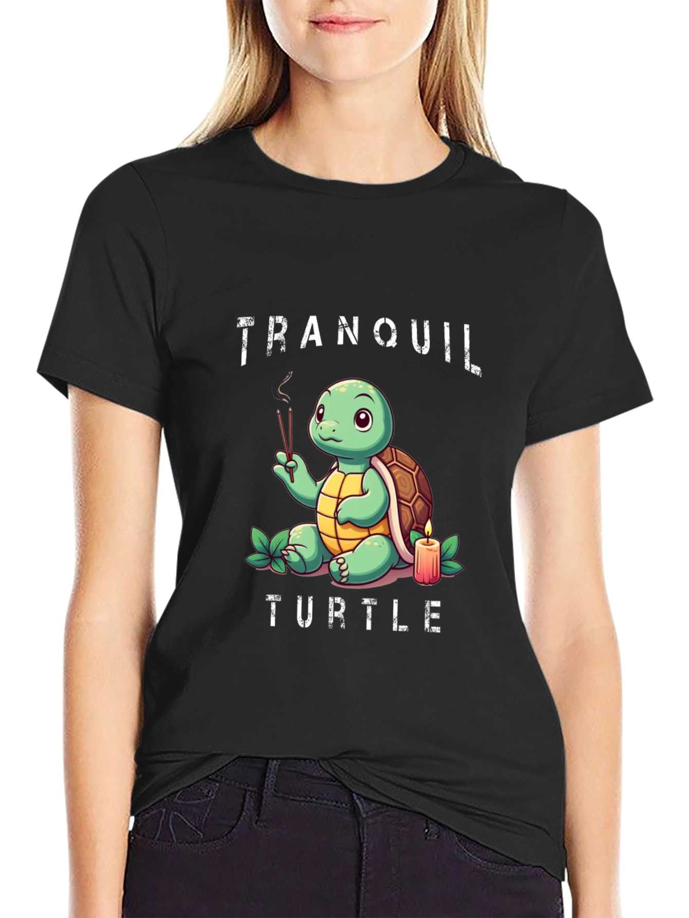 Tranquil Turtle Graphic T-Shirt