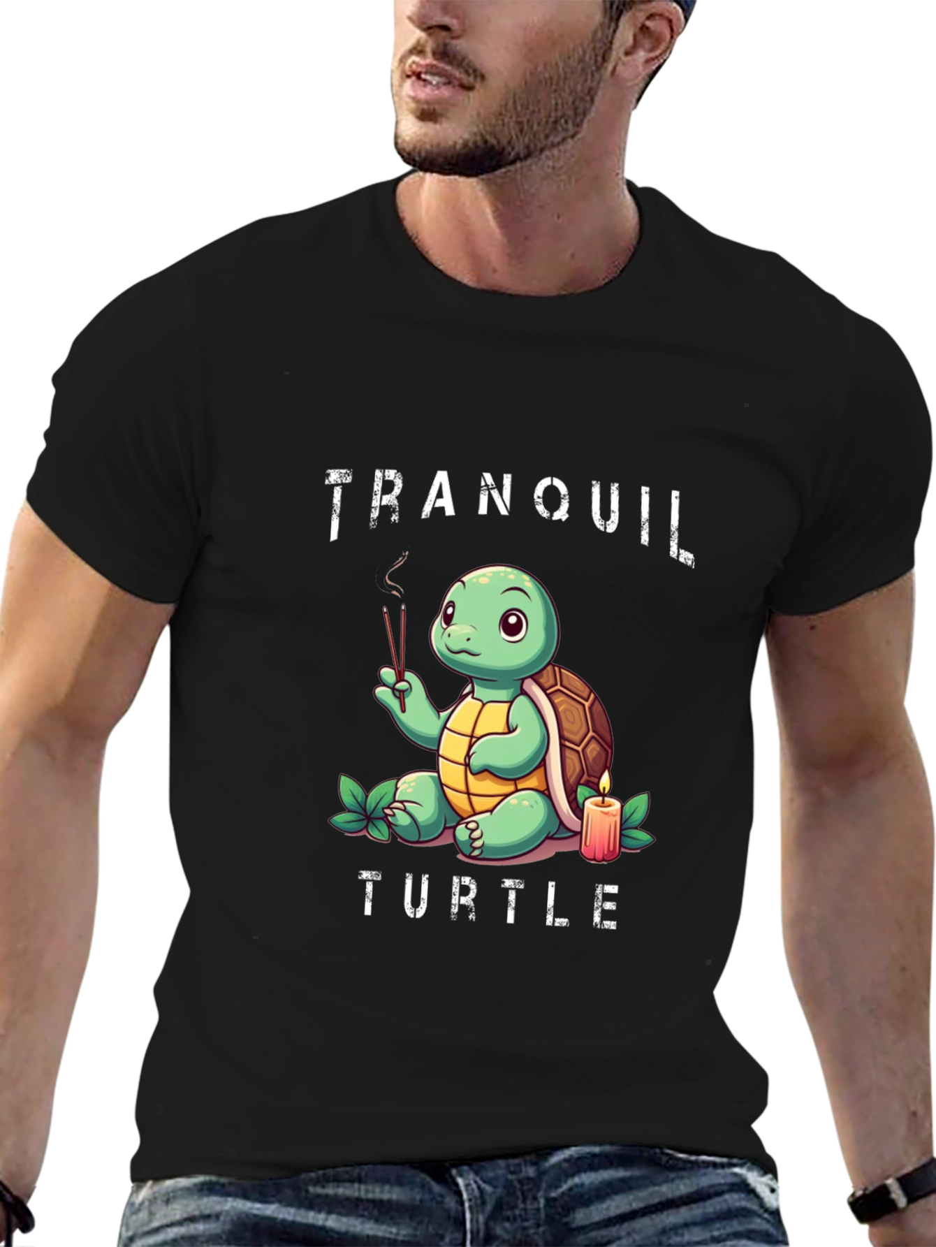 Tranquil Turtle Graphic T-Shirt
