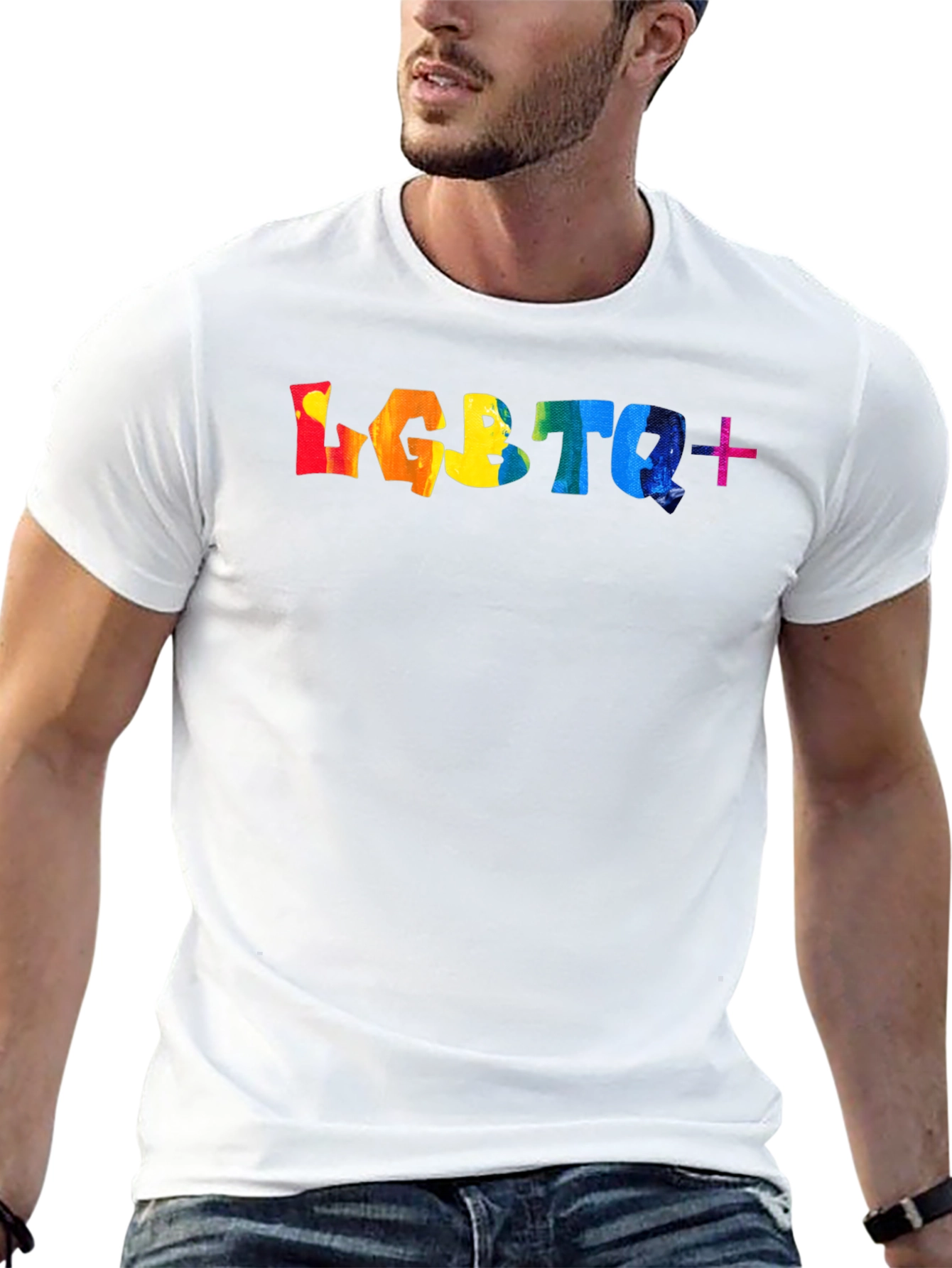 LGBTQ+ Pride Rainbow Graphic T-Shirt