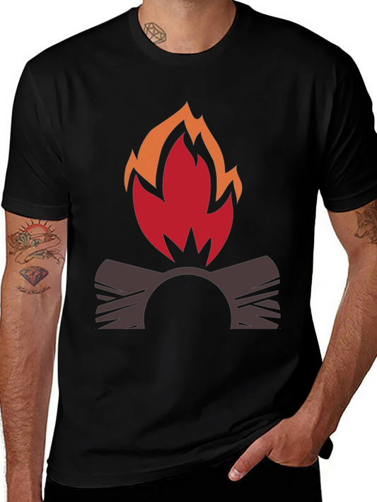 Campfire Graphic Tee - Cozy Style for Outdoor Lovers