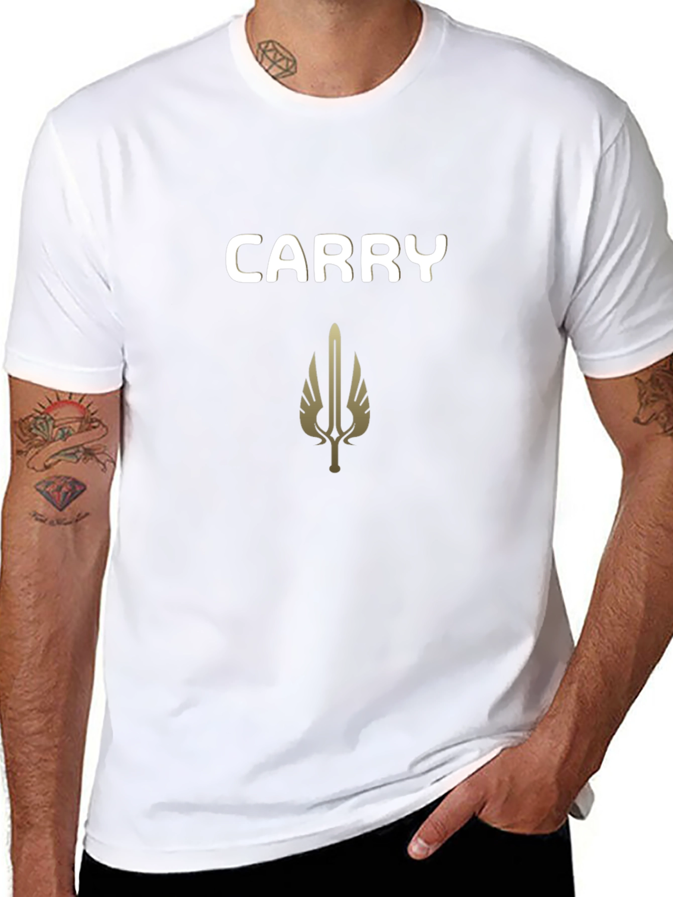Carry Tee - Black Graphic T-Shirt