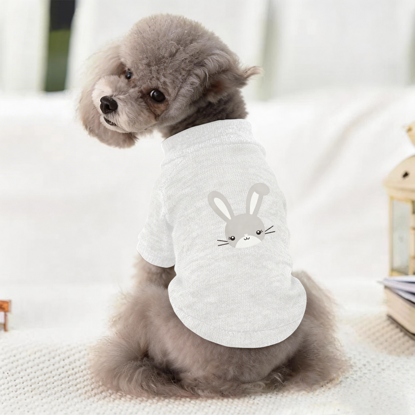 Stylish Solid Color All?Match Pet Cardigan Sweater