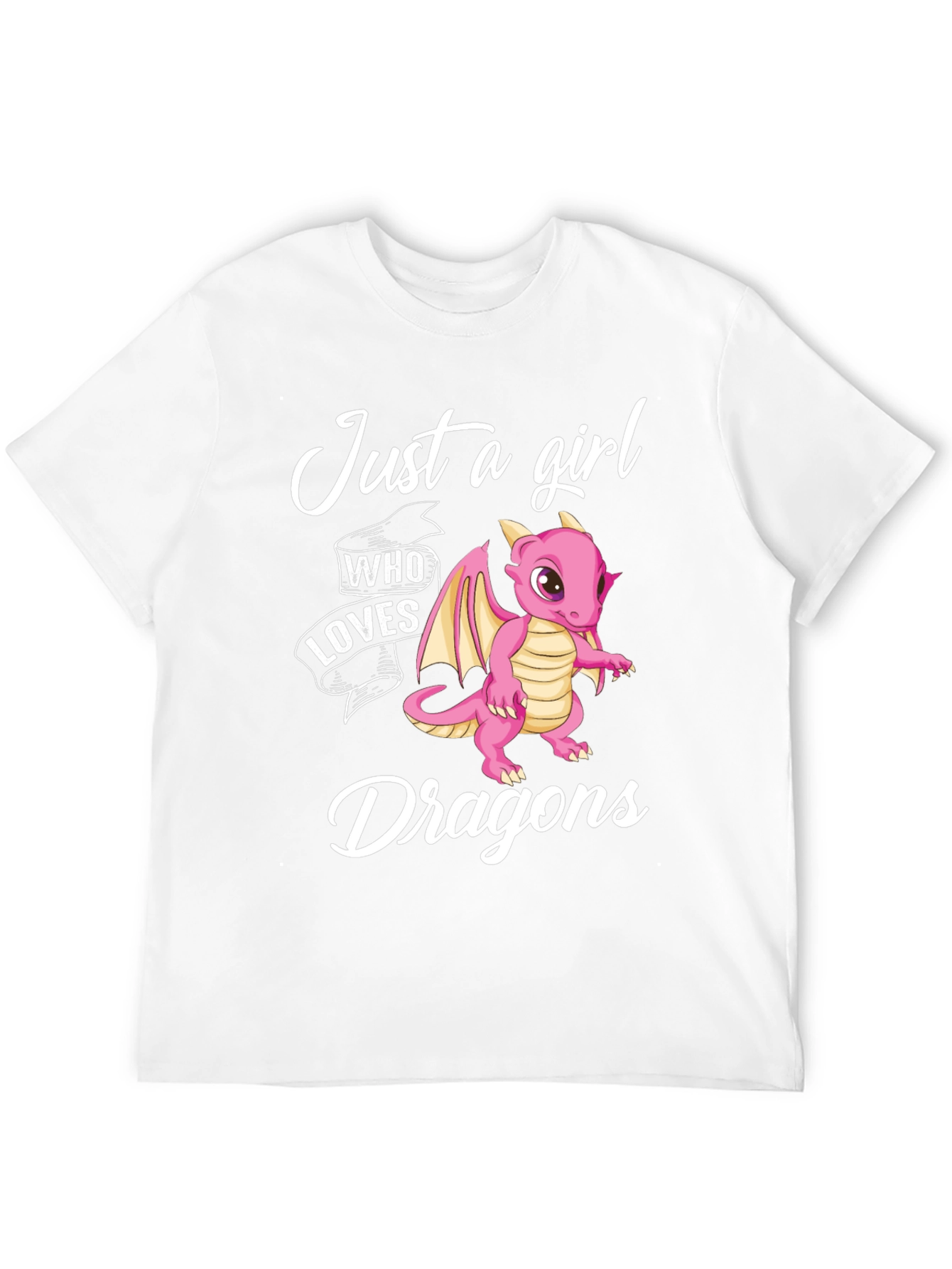 Just a Girl Who Loves Dragons Graphic T-Shirt