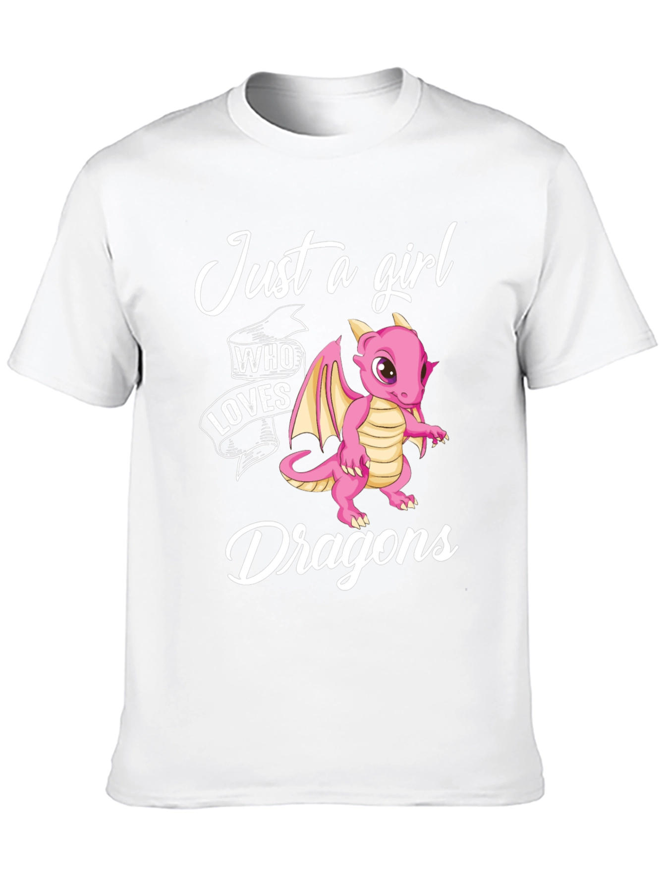 Just a Girl Who Loves Dragons Graphic T-Shirt