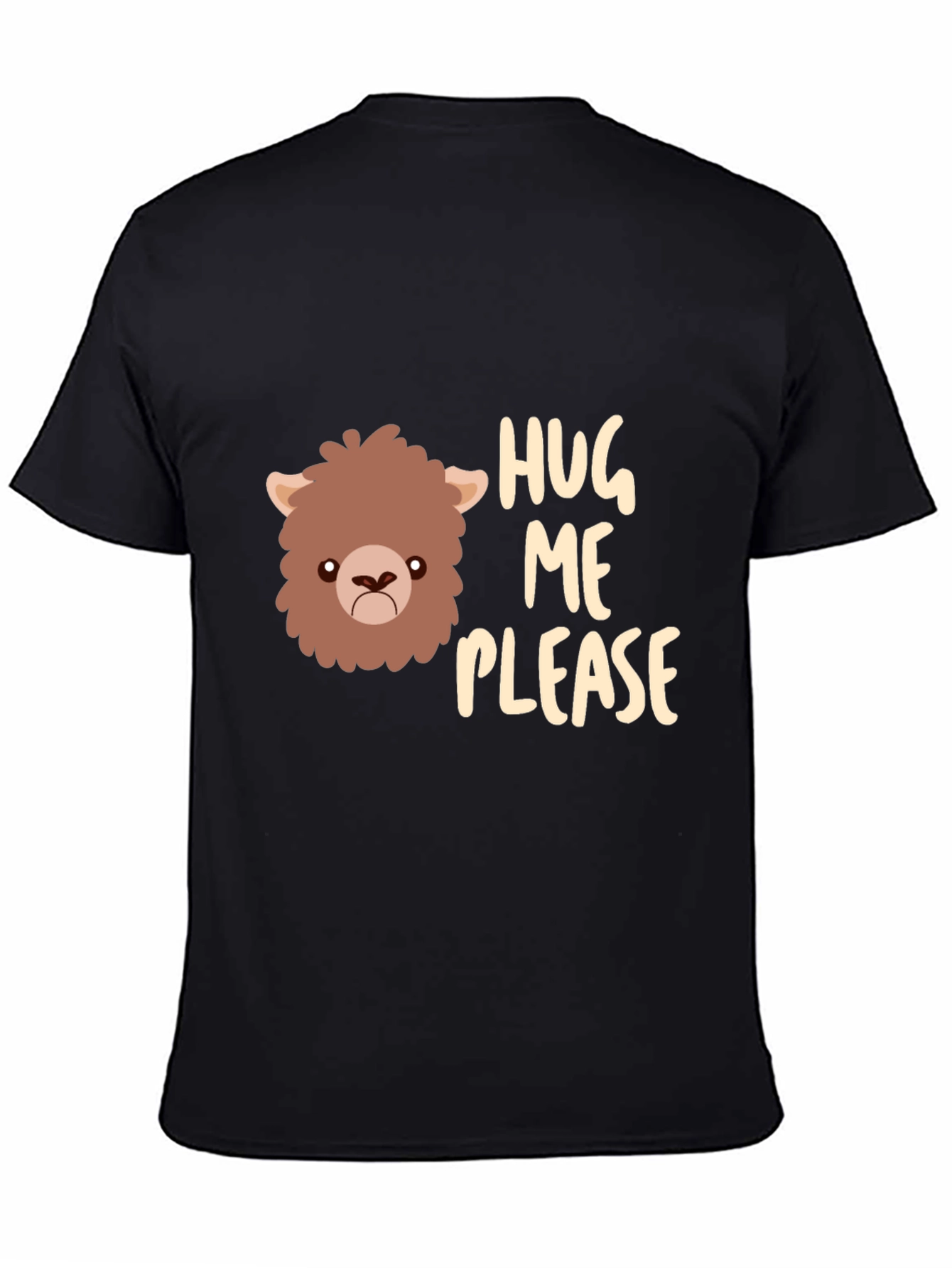 Hug Me Please Black T-Shirt