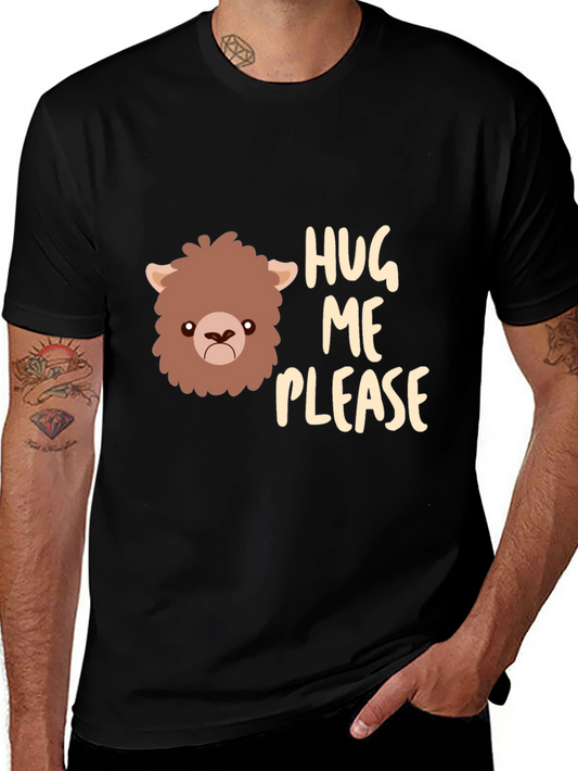 Hug Me Please Black T-Shirt