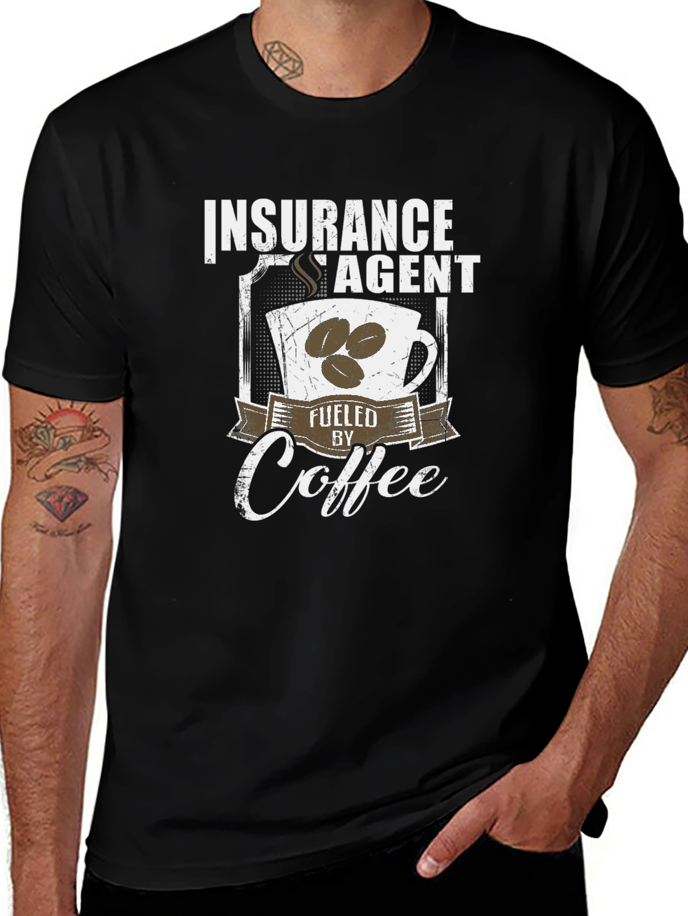 Insurance Agent Fuelled by Coffee T-Shirt