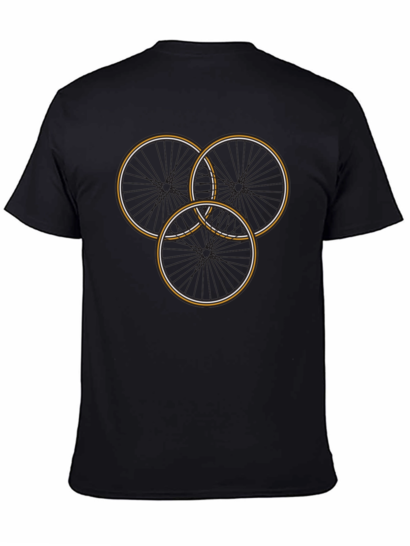 Cycle Wheel Graphic Tee - Stylish Mens T-Shirt