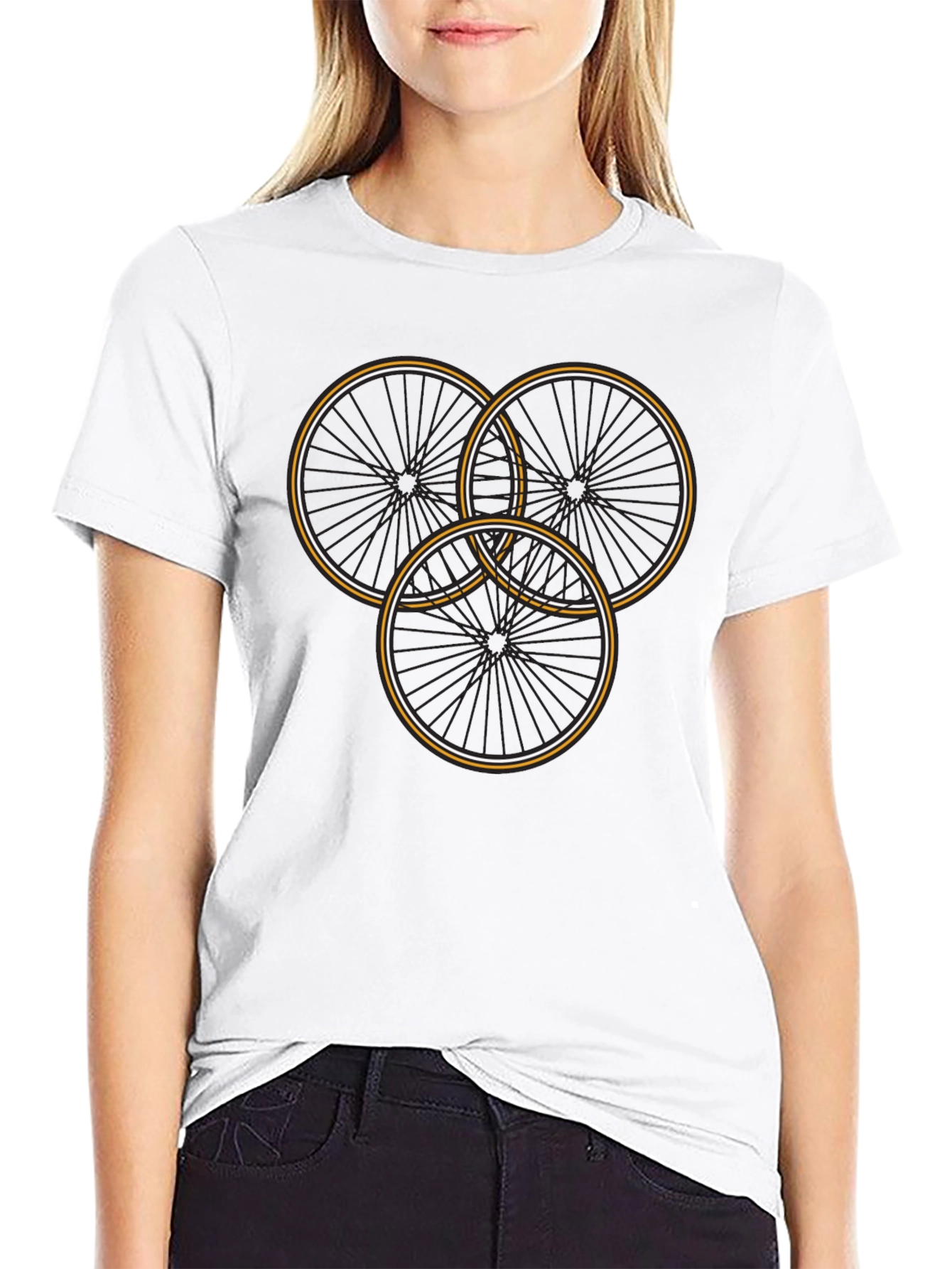 Cycle Wheel Graphic Tee - Stylish Mens T-Shirt