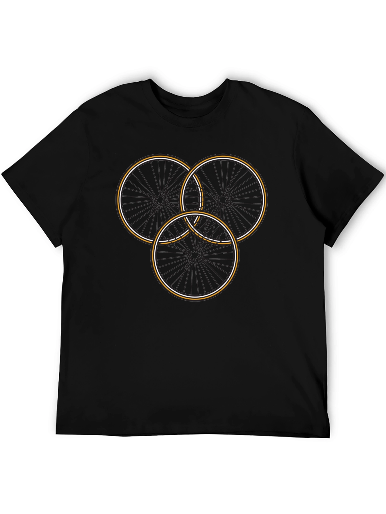Cycle Wheel Graphic Tee - Stylish Mens T-Shirt