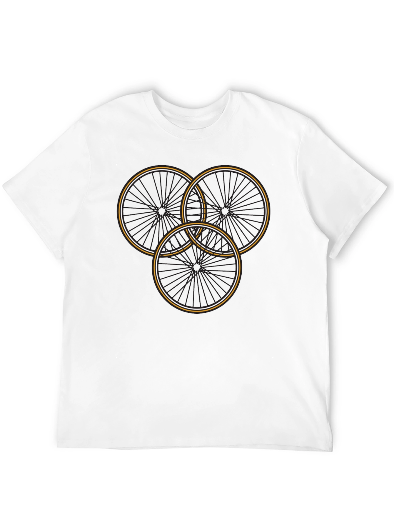 Cycle Wheel Graphic Tee - Stylish Mens T-Shirt