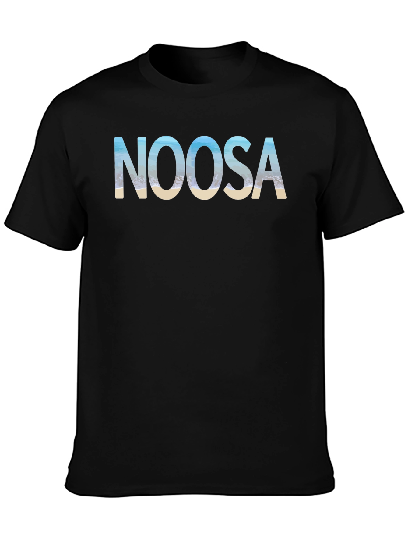 Noosa Beach Mens Black T-Shirt