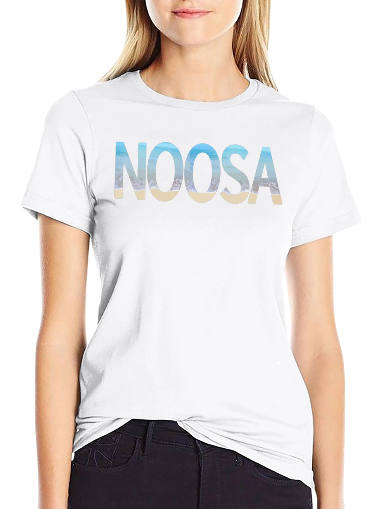 Noosa Beach Mens Black T-Shirt