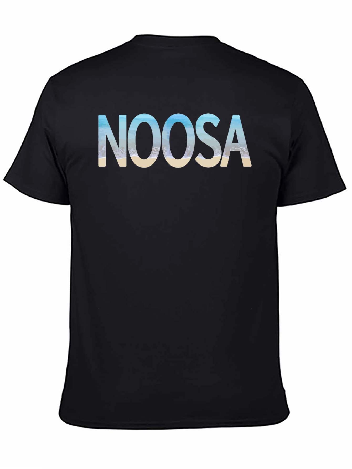 Noosa Beach Mens Black T-Shirt