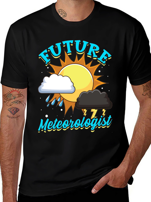 Future Meteorologist Black T-Shirt