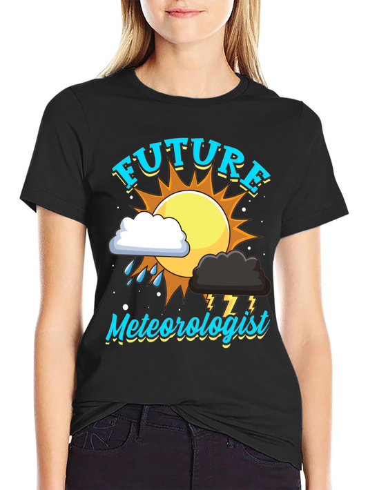 Future Meteorologist Black T-Shirt