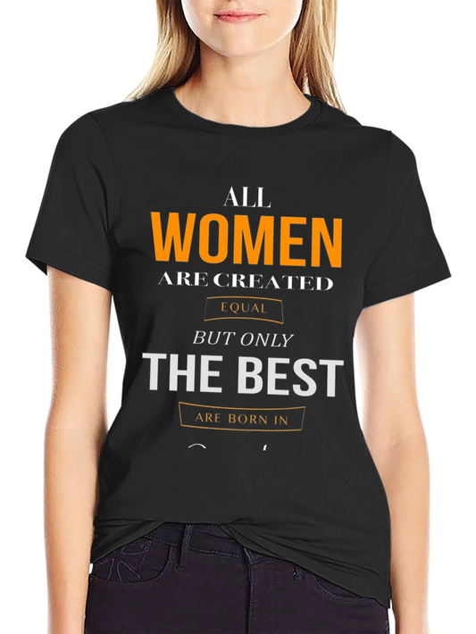 Womens Birthday T-Shirt - Born in [Month]
