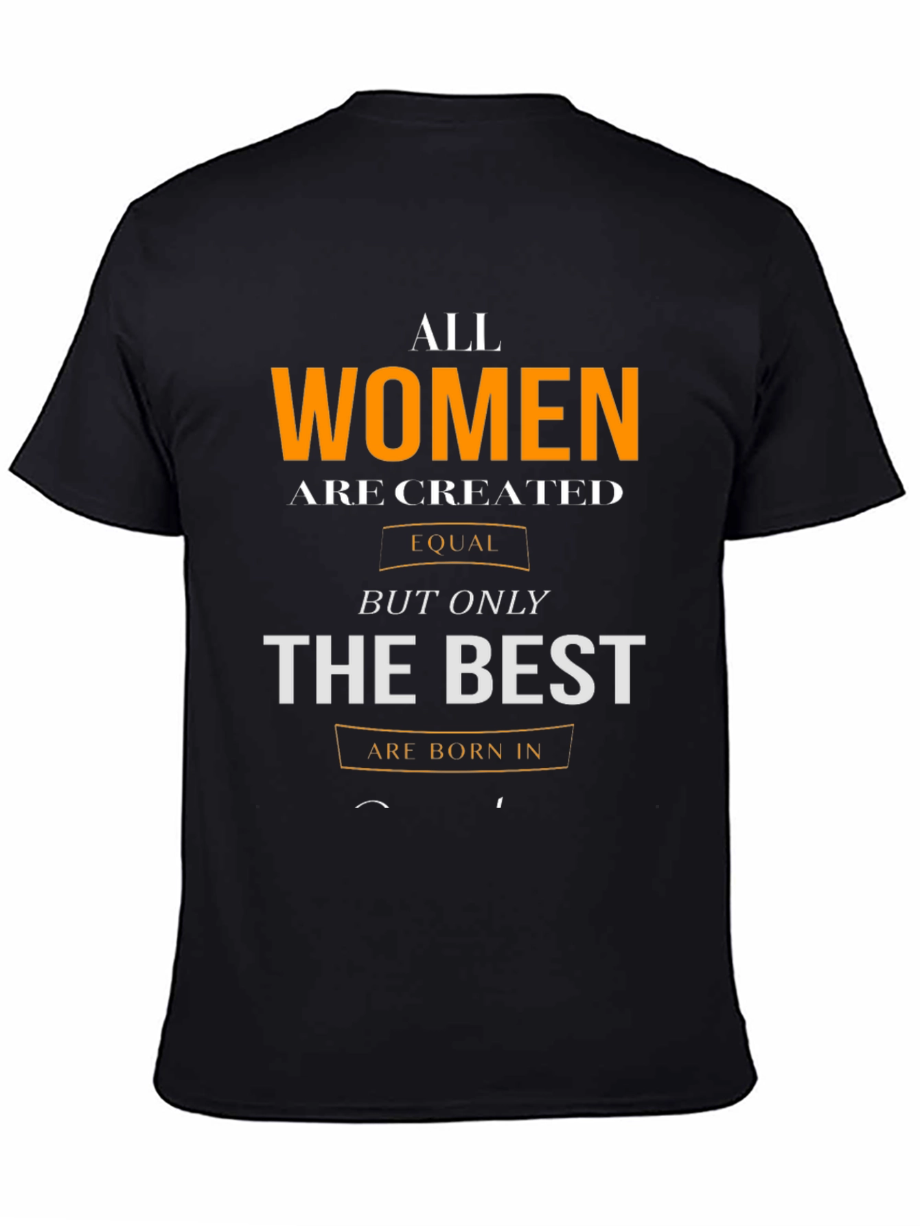 Womens Birthday T-Shirt - Born in [Month]