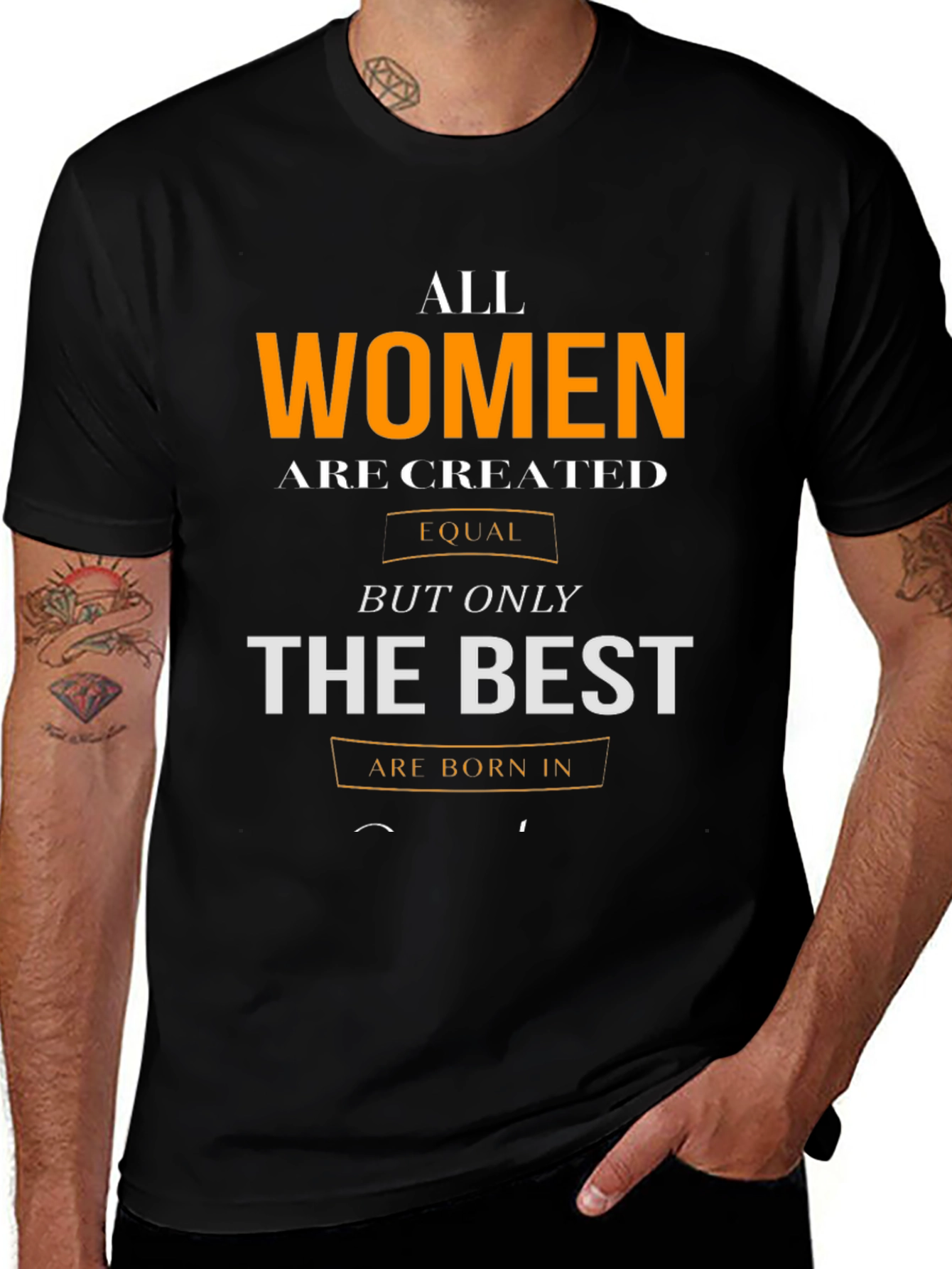 Womens Birthday T-Shirt - Born in [Month]