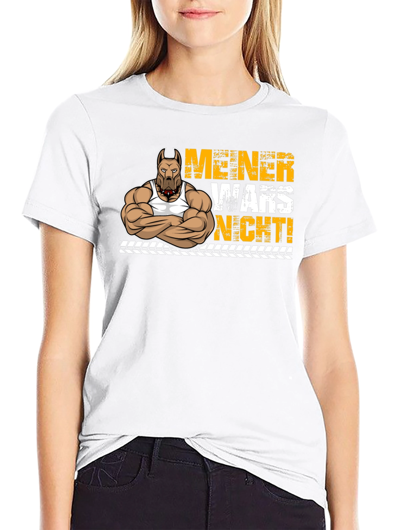 Funny Pitbull Muscle Dog T-Shirt