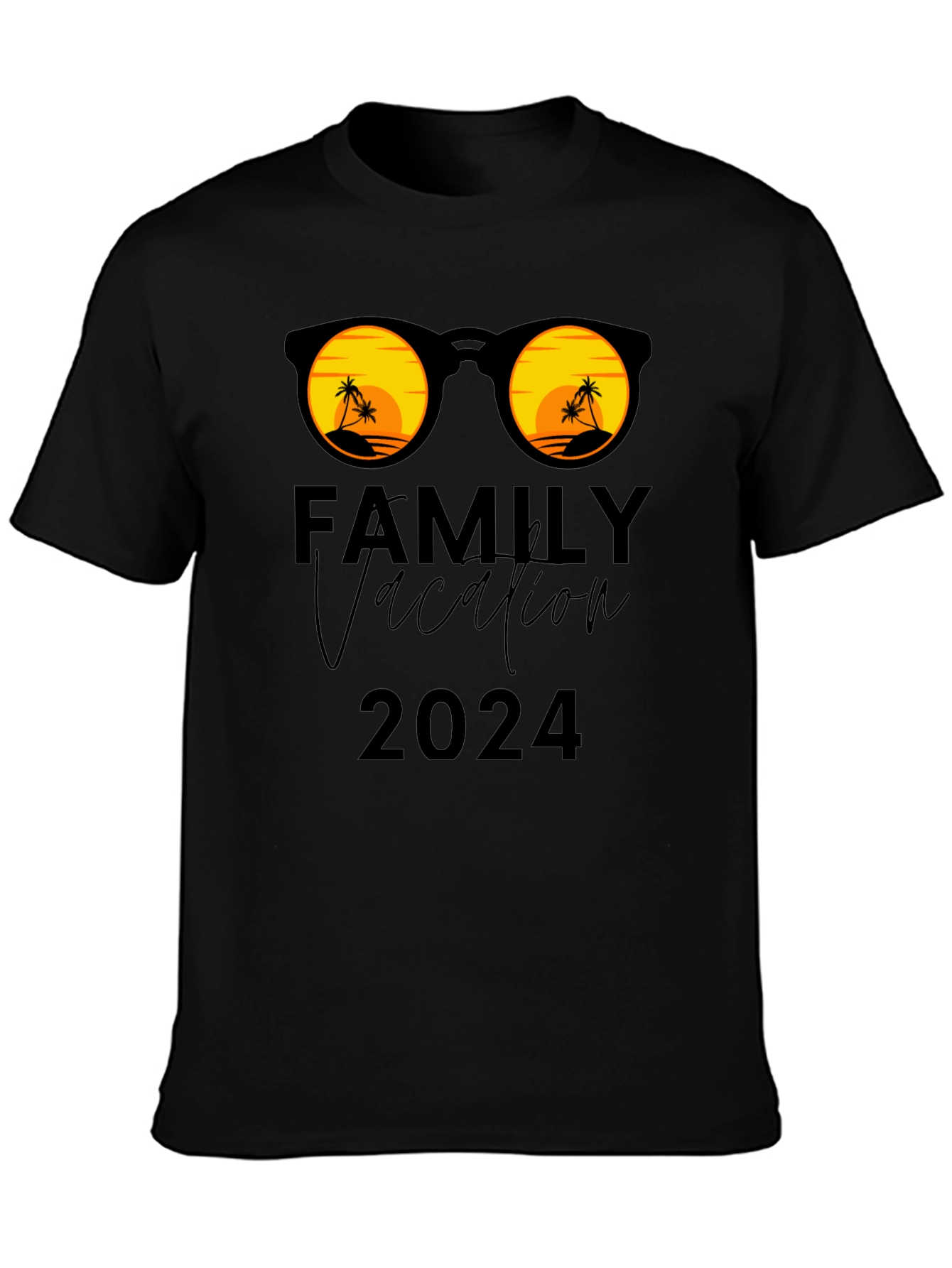 Family Vacation 2024 T-Shirt: Sunglasses & Palm Trees!