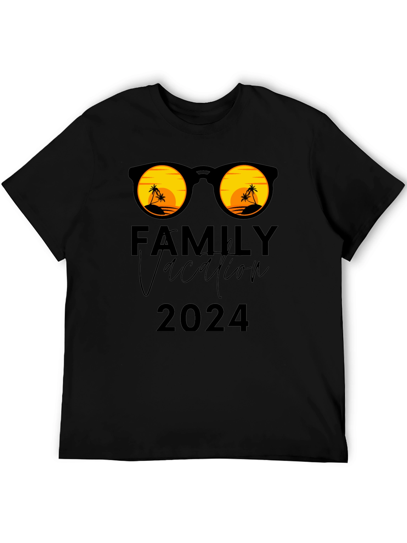 Family Vacation 2024 T-Shirt: Sunglasses & Palm Trees!