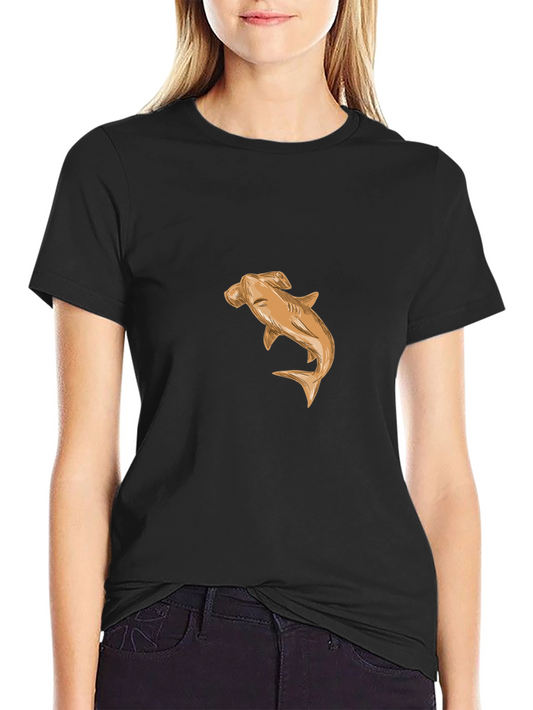 Hammerhead Shark Black T-Shirt - Unique Design