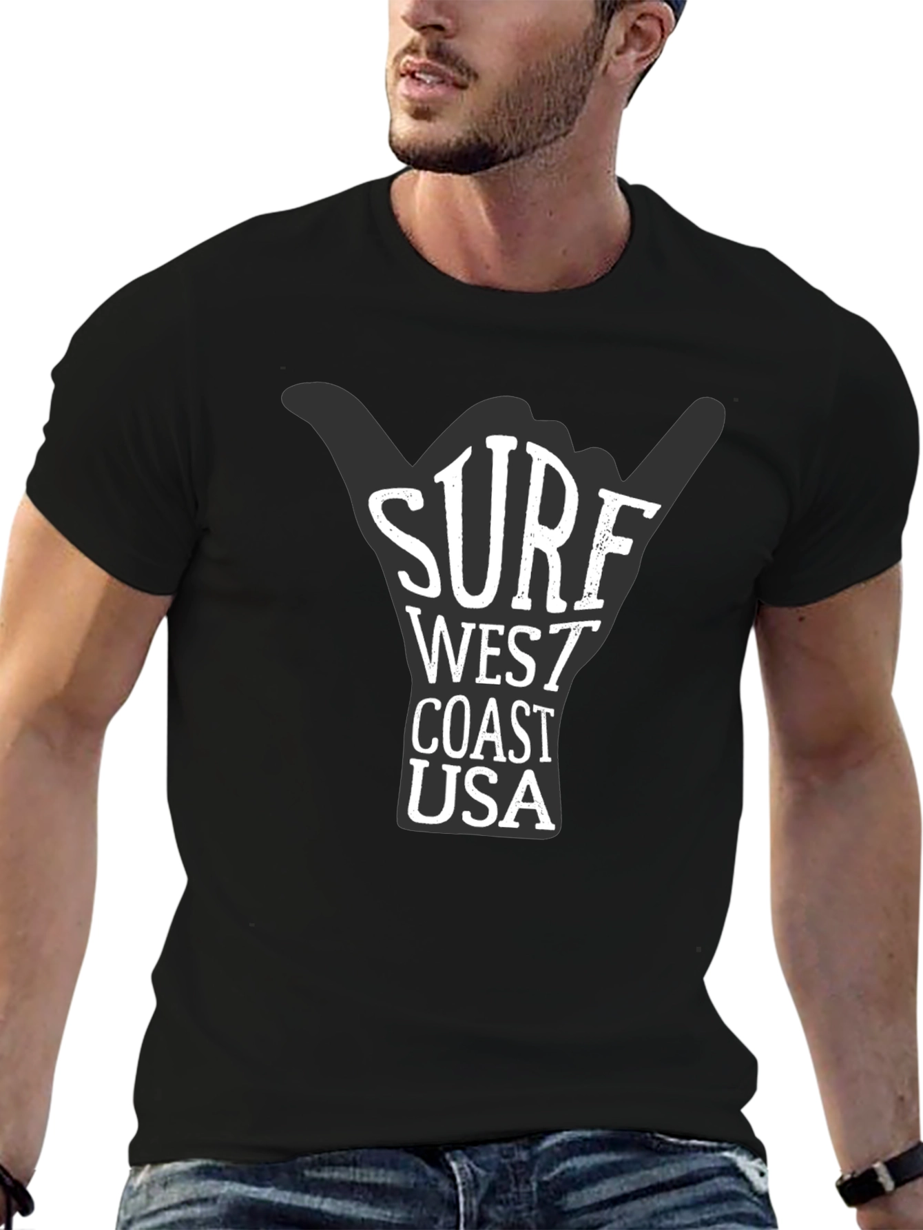 Surf West Coast USA Graphic T-Shirt
