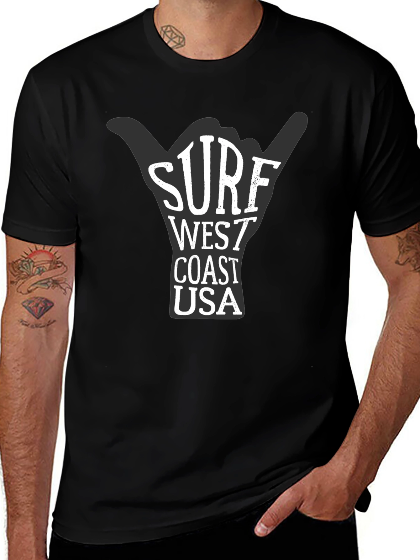 Surf West Coast USA Graphic T-Shirt