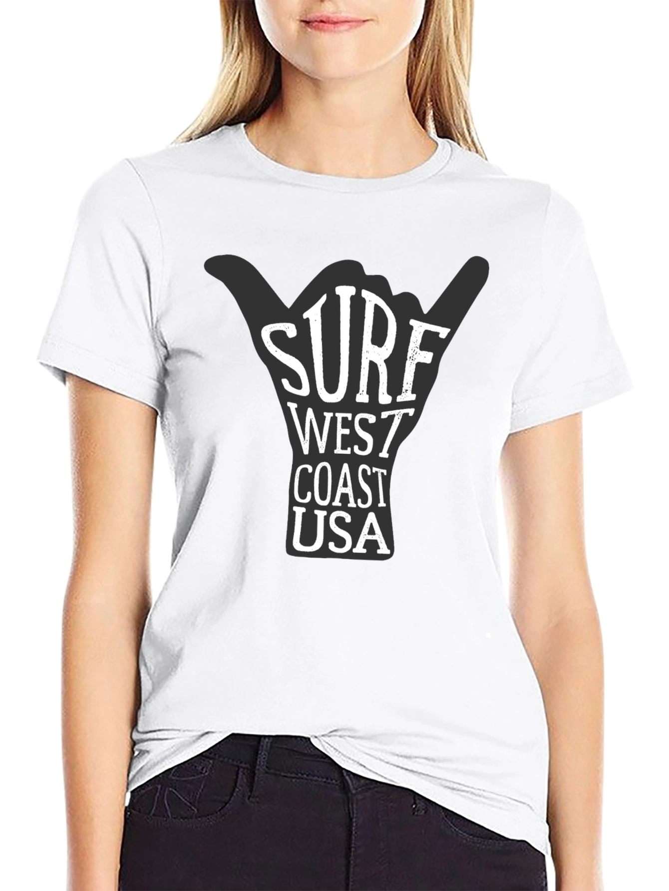Surf West Coast USA Graphic T-Shirt