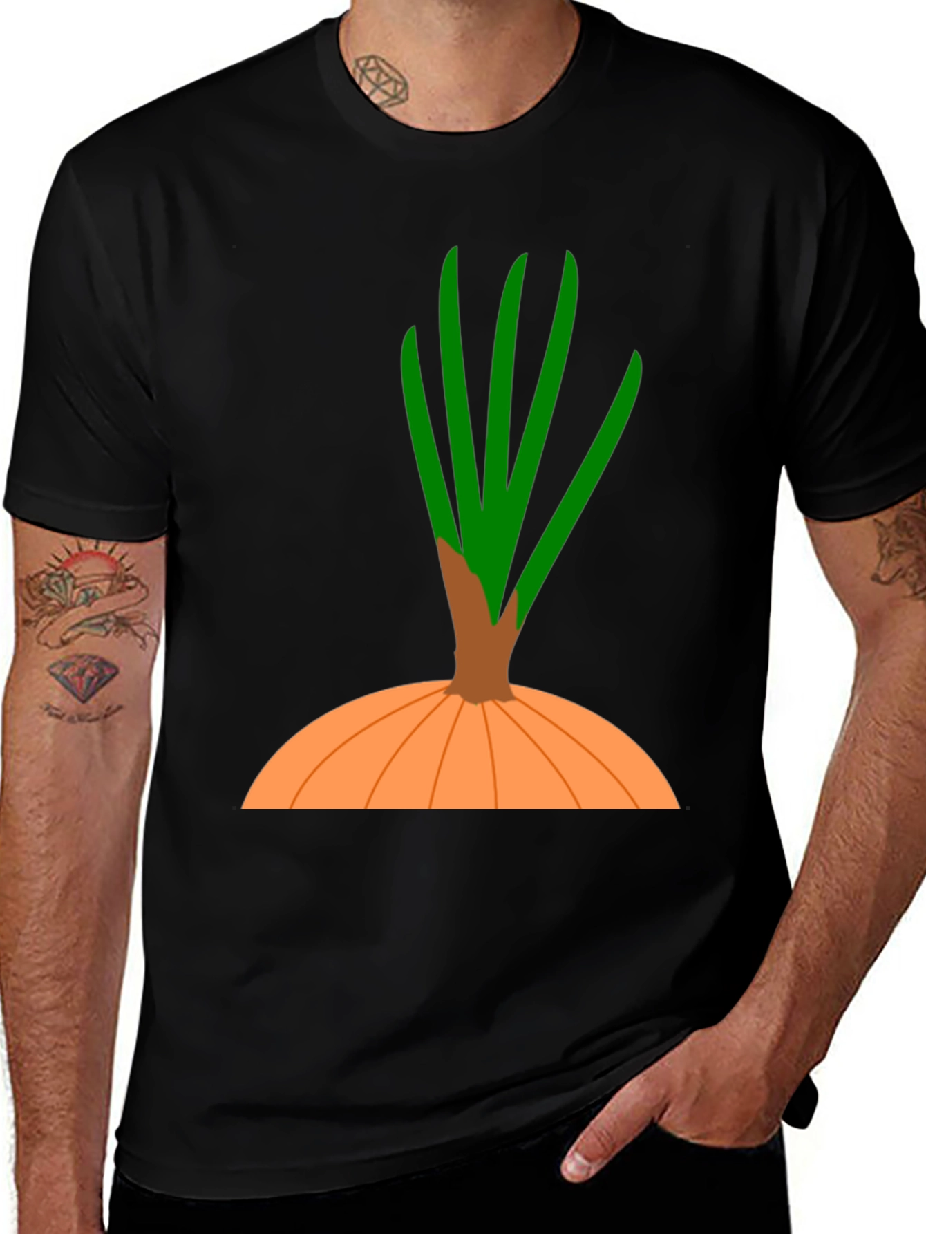 Cool Onion Graphic Tee - Black T-Shirt